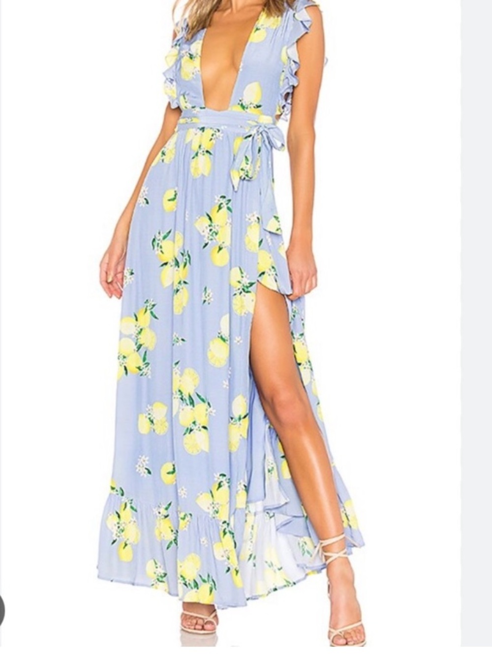 Majorelle Lavender Lemon Maxi Dress